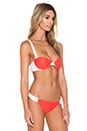 view 2 of 4 Seashell Bikini Top in Coral