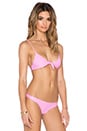 view 2 of 4 Cathedtral Bikini Top in Guava