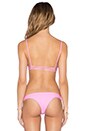 view 3 of 4 Cathedtral Bikini Top in Guava