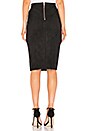 view 3 of 4 Abbey Suede Pencil Skirt in Black