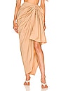 view 1 of 4 Halima Wrap Skirt in Nude