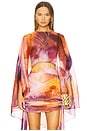 view 1 of 4 Eni Cape Top in Dandi Print
