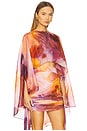 view 2 of 4 Eni Cape Top in Dandi Print