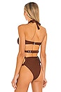 view 3 of 4 Mino Bikini Top in Cocoa
