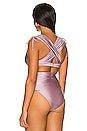 view 3 of 4 Menasa Bikini Top in Pastel Lilac