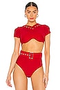 view 1 of 4 Kamari Bikini Top in Red