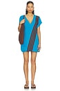 view 2 of 5 Tropiques Terry Dress in Cyan Blue