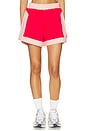 view 1 of 6 Retro Track Short in Poppy Red