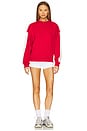 view 5 of 6 Ciao Bonjour Sweatshirt in Cherry