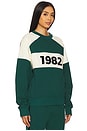 view 2 of 4 1982 Contrast Knit Sweater in Forest