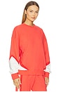 view 2 of 4 Splice Sweatshirt in Coral