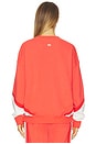 view 3 of 4 Splice Sweatshirt in Coral