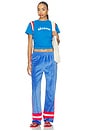 view 5 of 6 Velour Stripe Trackpant in Cerulean Blue
