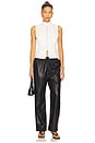 view 5 of 6 Jada Vegan Leather Pant in Noir