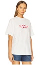 view 2 of 4 French Tennis Tee in Warm White