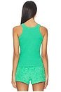 view 3 of 5 Dolphin Tank Top in Tropical Green
