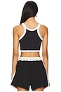 view 3 of 4 Monogram Cropped Tank in Noir Unique