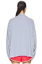 view 3 of 5 T-SHIRT VOLANTÉ MANCHES LONGUES AMJ in Dark Navy