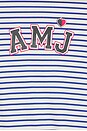 view 5 of 5 T-SHIRT VOLANTÉ MANCHES LONGUES AMJ in Dark Navy