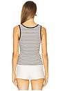view 3 of 5 Mio Tank Top in Noir Stripe