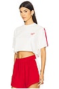 view 2 of 4 Racquet Crop Tee in Warm White