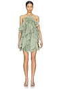view 1 of 3 Pandorea Layered Mini Dress in Moss