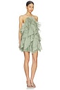 view 2 of 3 Pandorea Layered Mini Dress in Moss
