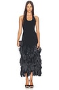 view 1 of 4 VESTIDO MIDI ELVA in Black