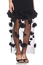 view 5 of 4 ROBE MIDI EN MAILLE FLEURA  in Black