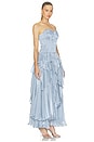view 2 of 4 Gleam Gown in Metallic Blue