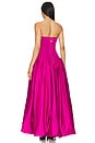 view 4 of 4 Violette Bubble Hem Maxi Dress in Deep Magenta