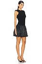 view 2 of 3 Rushes Raffia Knit Mini Dress in Black