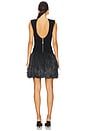 view 3 of 3 Rushes Raffia Knit Mini Dress in Black