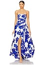 view 4 of 4 Behold Maxi Dress in Boldly Blooming Cobalt