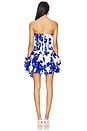 view 4 of 4 MINIVESTIDO COM BAINHA TIPO BOLHA VIOLETTE in Boldly Blooming Cobalt