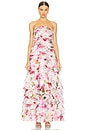 view 1 of 3 Fleur Pleated Gown in Collage Floral