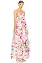 view 2 of 3 Fleur Pleated Gown in Collage Floral