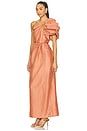 view 3 of 4 Cira Midi Dress in Terracotta