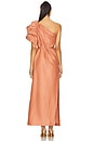 view 4 of 4 Cira Midi Dress in Terracotta