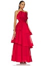 view 2 of 3 Selestia Gown in Scarlet Red