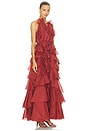 view 2 of 3 Cleo Gown in Rust