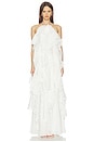 view 1 of 3 Merritt Embroidered Gown in Ivory