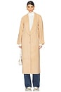 view 2 of 4 Modular Long Line Wool Coat in Ecru Beige