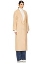 view 3 of 4 Modular Long Line Wool Coat in Ecru Beige