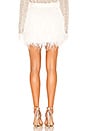 view 3 of 4 Wattle Feather Mini Skirt in Ivory