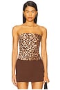 view 1 of 4 Sunbeam Ruched Bustier in Leopard