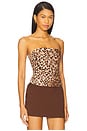 view 2 of 4 Sunbeam Ruched Bustier in Leopard