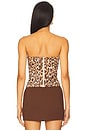 view 3 of 4 Sunbeam Ruched Bustier in Leopard
