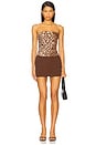 view 4 of 4 Sunbeam Ruched Bustier in Leopard