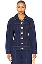 view 1 of 4 Gianna Denim Shirt in Dark Classic Wash